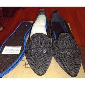 Women Knit Loafers Pointed Toe Comfortable Dress Shoes Slip On Flat Extra Insole